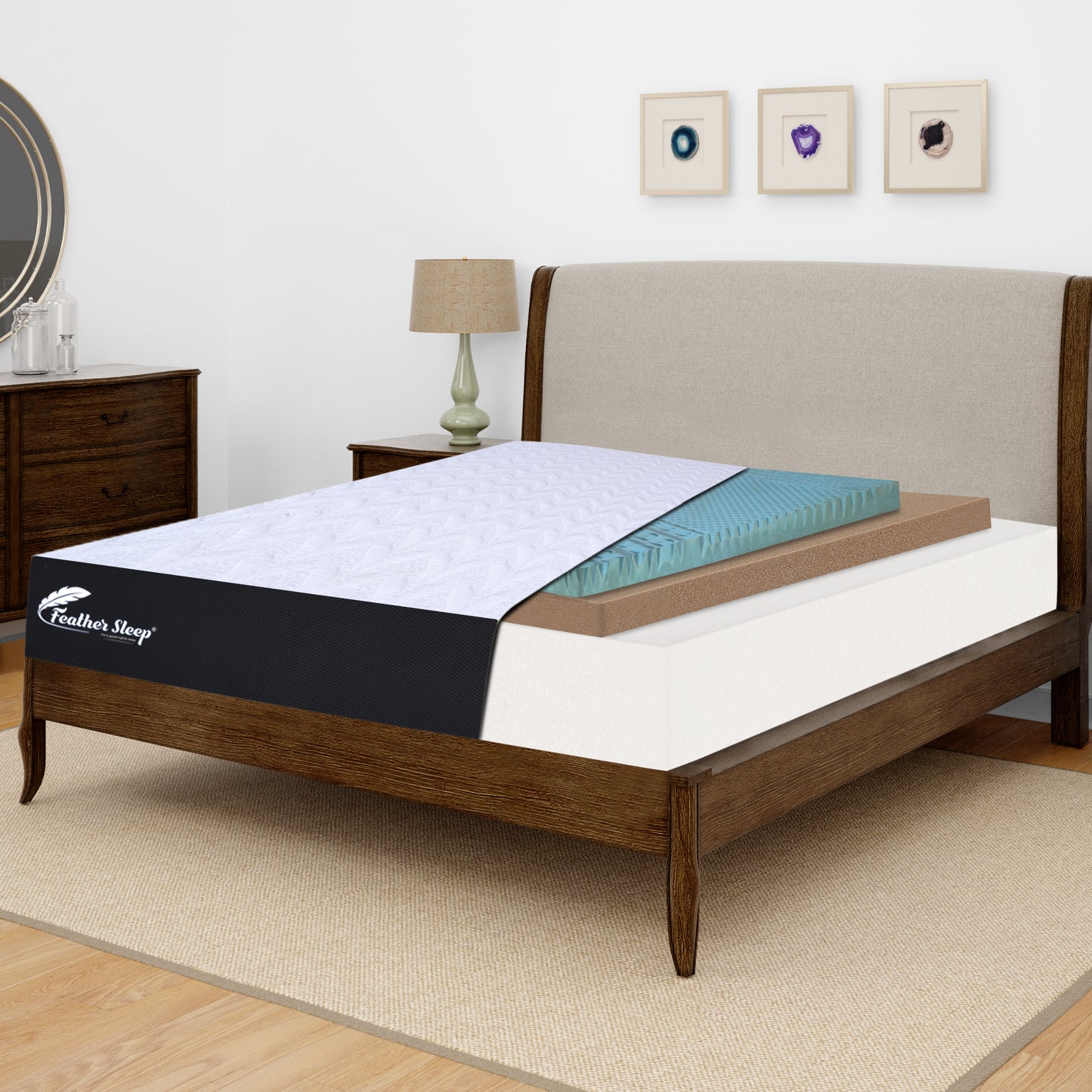 Memory Foam Mattress | Orthopedic Gadda | Dual Side Hard & Soft